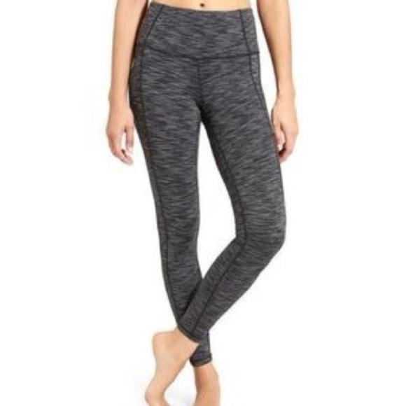 Athleta Geometric Power Up 7/8 Tight Black/Gray size S - Picture 1 of 5